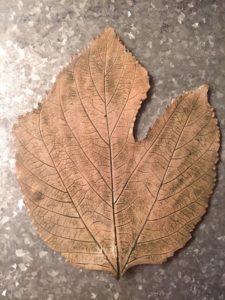 Melissa Gish ceramic brown leaf