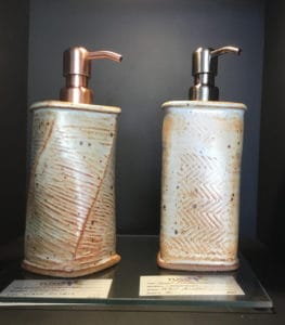 walt allen ceramics pottery hand soap dispensers